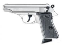 Walther PP polished chrome Kal. 9mm PAK