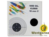 Schusspflaster 18mm schwarz