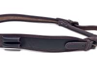 Hirsch Gewehrriemen Leder Luxus breit