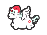 Cristmas Unicorn Rubber Patch
